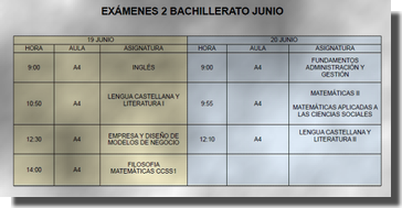 Ex Bachillerato junio 2024