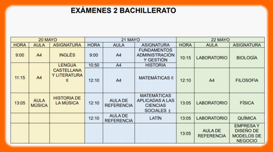 Ex Bachillerato mayo 2024